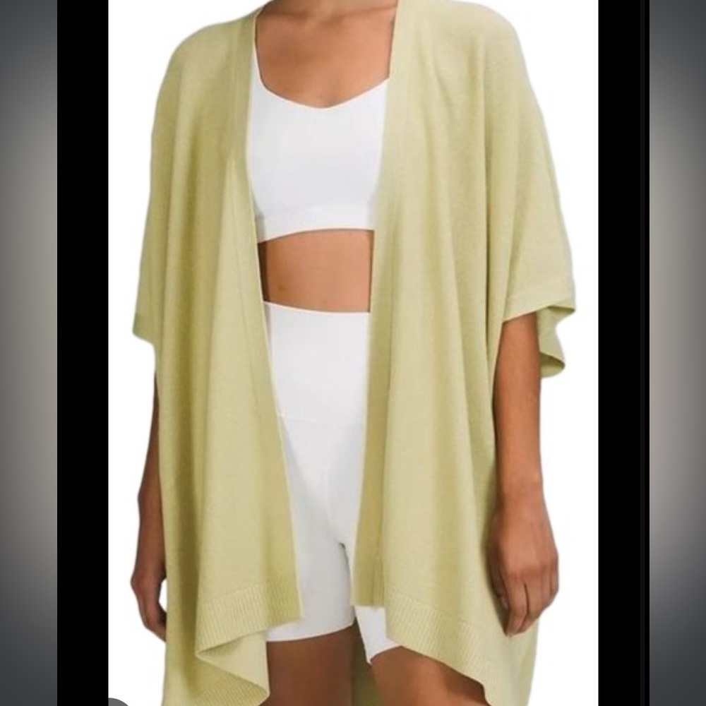 lululemon merino wool short sleeve wrap top